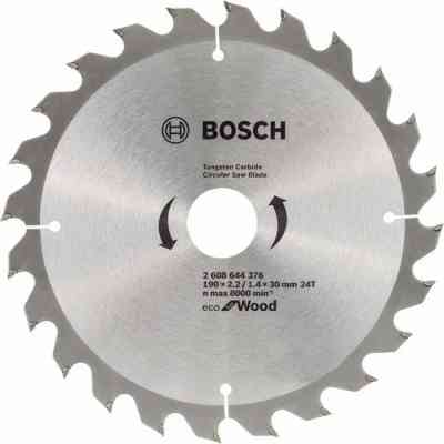 Диск пильний Bosch optiline Eco, 190x30мм, 24T (2.608.644.376) Вінниця