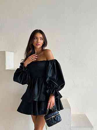 Женское привлекательное стильное праздничное платье королевский атлас Черный Одесса