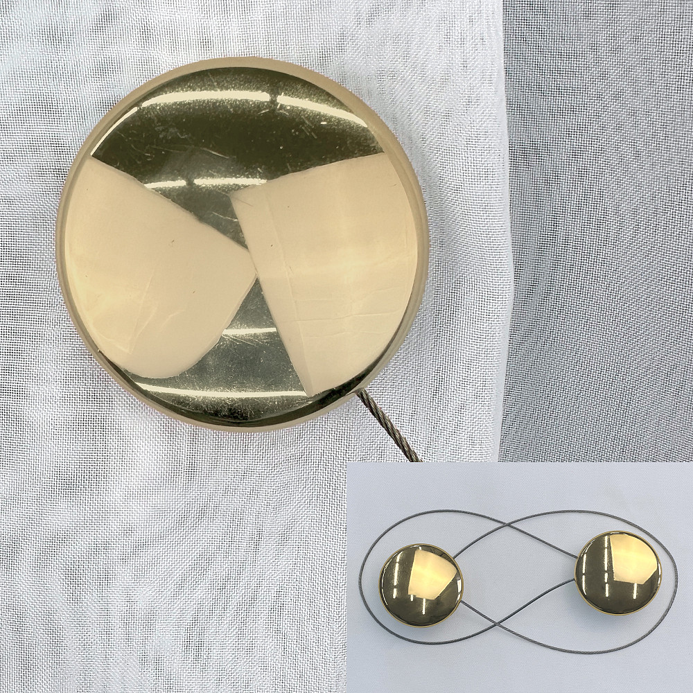 Магниты для штор и гардин Круг 2 шт Золотистый (81-289) Киев - изображение 1