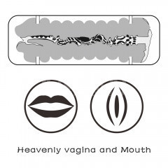 Мастурбатор - Virgin-Skin Blowout Stroker Vagina and Mouth Sex Aura Київ - фото 6