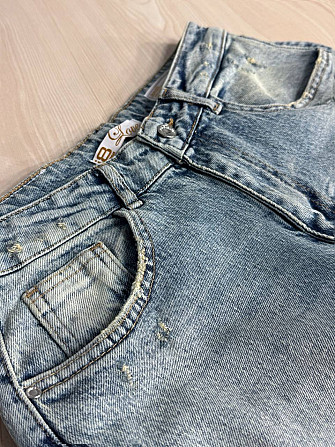 Джинси жіночі I8 51777 широкі скейтер baggy з потертостями блакитні , блакитний, 30, 30, 81 см, 114  Одеса - фото 3