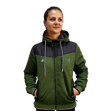 Женская трикотажная куртка-кофта на меху Puma Thumbnail 1 of BMW ,оригинал Киев