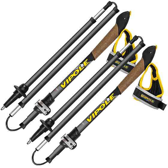 Палки для скандинавской ходьбы Vipole Treveller Carbon 130 DLX (S25 35) Вінниця