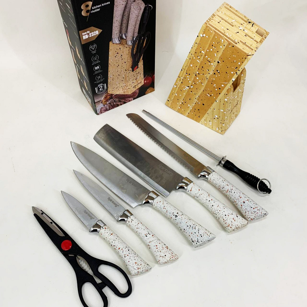 Набор ножей для кулинарных задач, Набор хороших качественных кухонных ножей, Нержавеющий кухонный нож PO-40 Львов - изображение 3