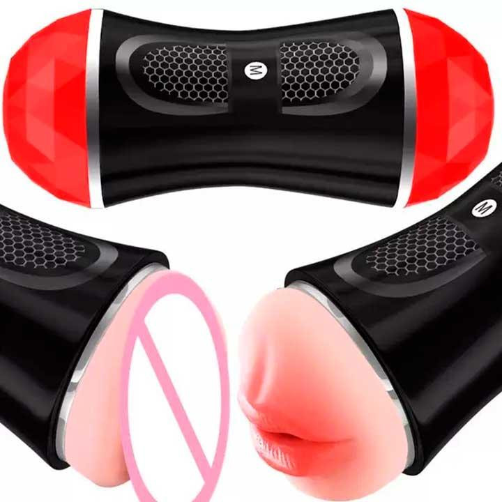 Двосторонній мастурбатор ротик-вагіна "Megumi Orion" - 20*7,5 см Вінниця - фото 4