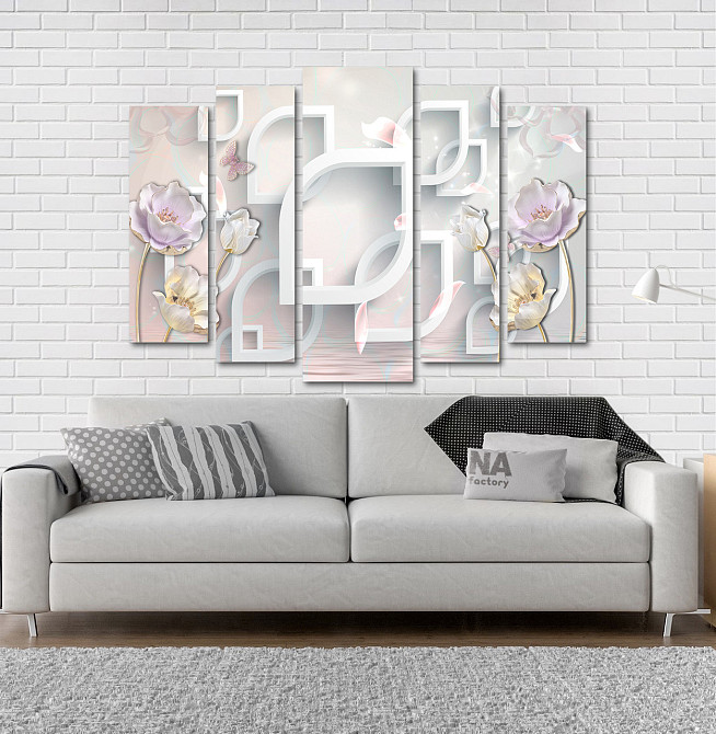 Модульна картина Квіти Абстракція Art-18_5 Київ - фото 2