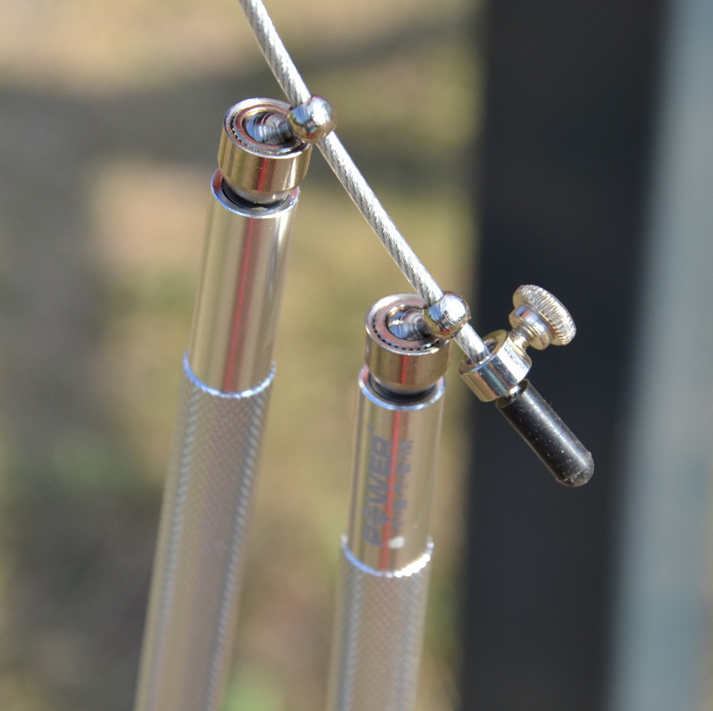 Скакалка спортивная скоростная с подшипниками Power System 4064 Ultra Jump Silver 2.8 метра Киев - изображение 3