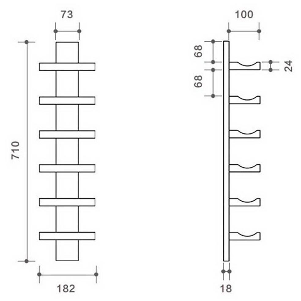 Настінна винна полиця "Мотомія" корал Миколаїв - фото 2