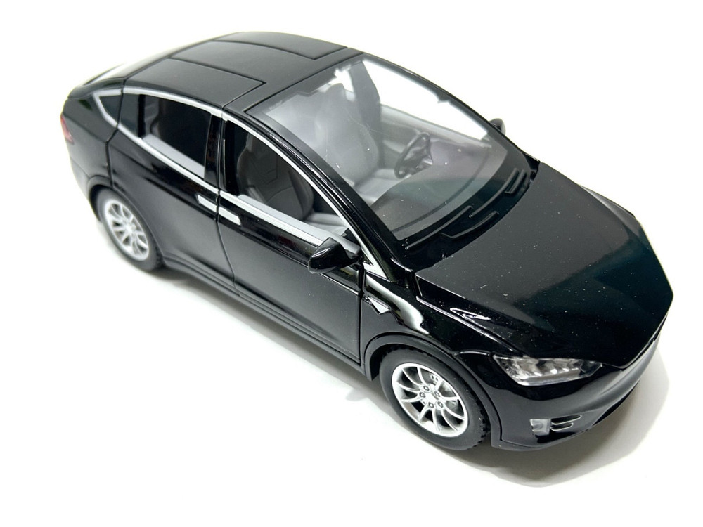 Машина Автосвіт Tesla Model X інерційна відчиняються двері капот багажник 20см Чорна (AP-1722) Чернигов - изображение 3