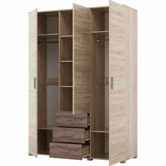 Шкаф распашной большой Эверест Бриз ШП-5 сонома + трюфель (DTM-2290) Львов