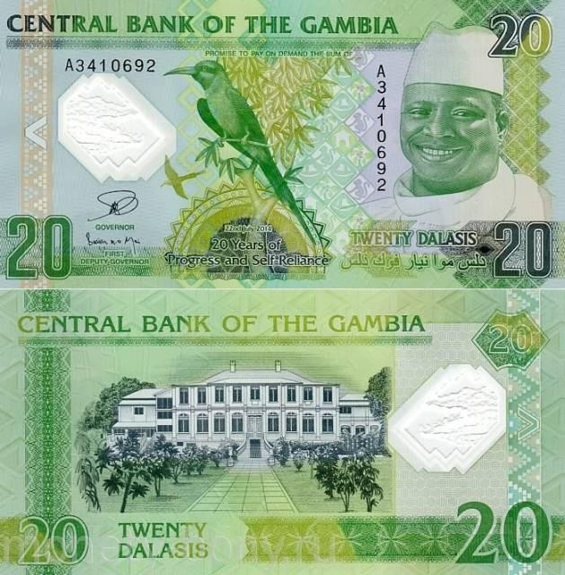 GAMBIA/ Гамбия - 20 Dalasis 2014 - UNC полимер Полтава - изображение 1