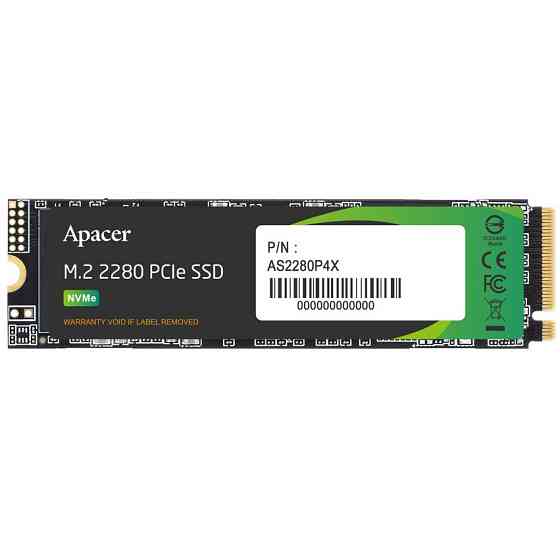 Накопичувач SSD 256 GB Apacer AS2280P4X M.2 2280 PCIe 3.0 x4 3D TLC (AP256GAS2280P4X-1) M.2 2280 Харків