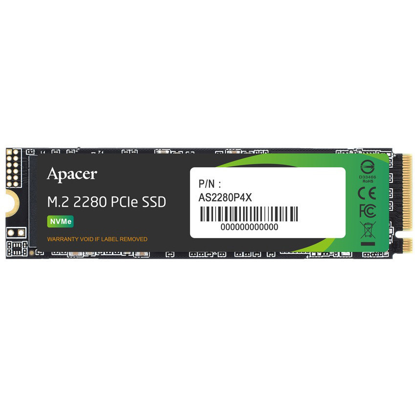 Накопичувач SSD 256 GB Apacer AS2280P4X M.2 2280 PCIe 3.0 x4 3D TLC (AP256GAS2280P4X-1) M.2 2280 Харків - фото 2