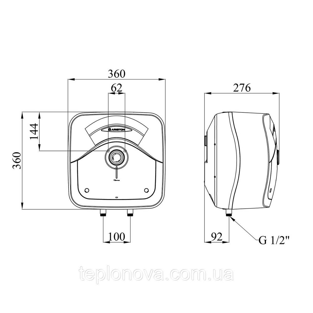 Водонагрівач Ariston Andris Rs 10/3 з мокрим ТЕНом 3100631 Чернівці - фото 2
