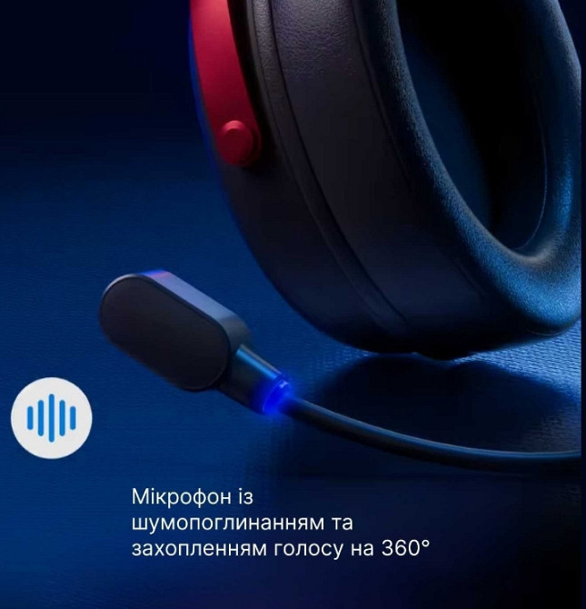 MCHOSE V9 Pro — Беспроводные игровые наушники igровые наушники черные Киев - изображение 1