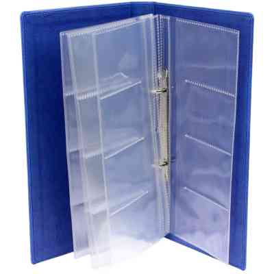 Визитница Optima на кольцах: 96 визиток, обложка - жесткая (O36012-12) Винница