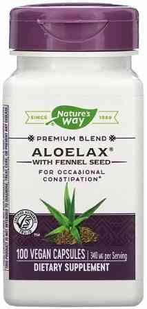 Алое вера з фенхелем Nature's Way Aloelax with Fennel Seed 100 капсул Київ