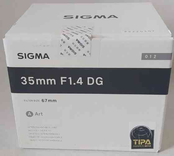 Объектив: Sigma AF - 35mm f/1.4 DG HSM Art (Canon) Харьков