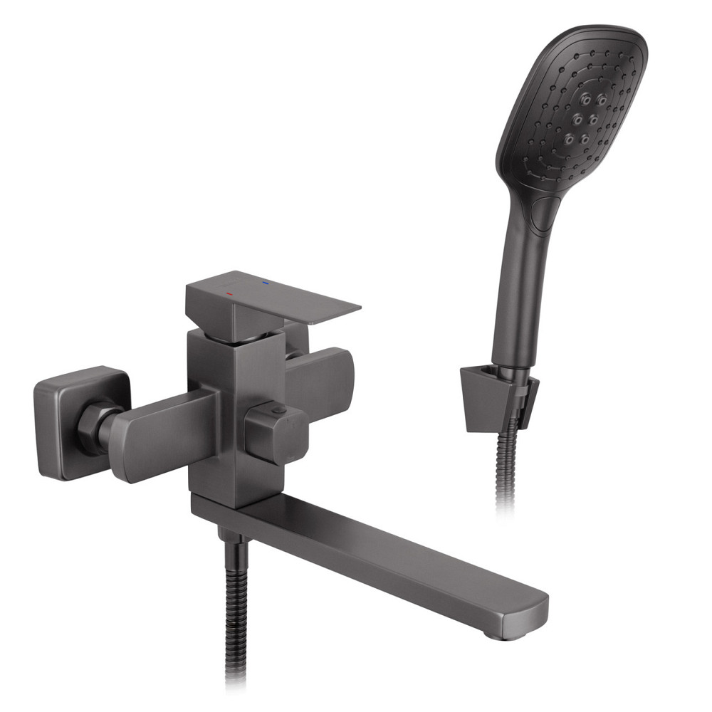 Смеситель для ванны Kroner KRP Edelstahl Kubus - PVD070 Киев - изображение 1