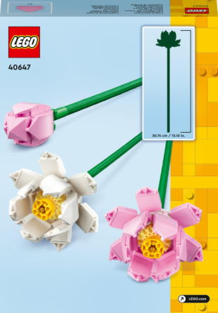 Конструктор LEGO Botanicals Квіти лотоса 220 деталей (40647) Харків