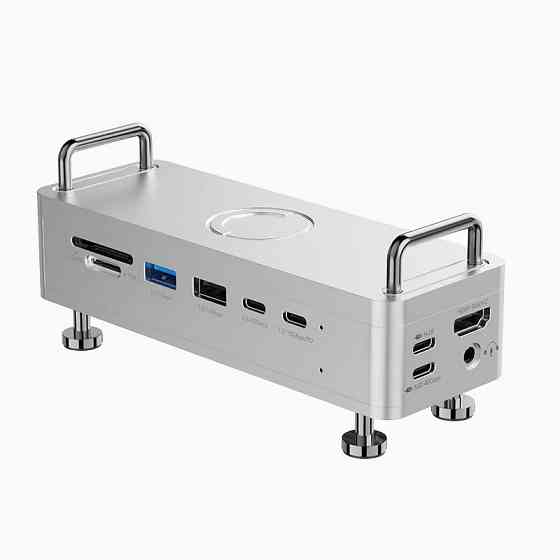 Концентратор медіа хаб з підтримкою NVMe SSD HDMI 4K Type-C PD3.0 100Вт Ulanzi QT03 Київ
