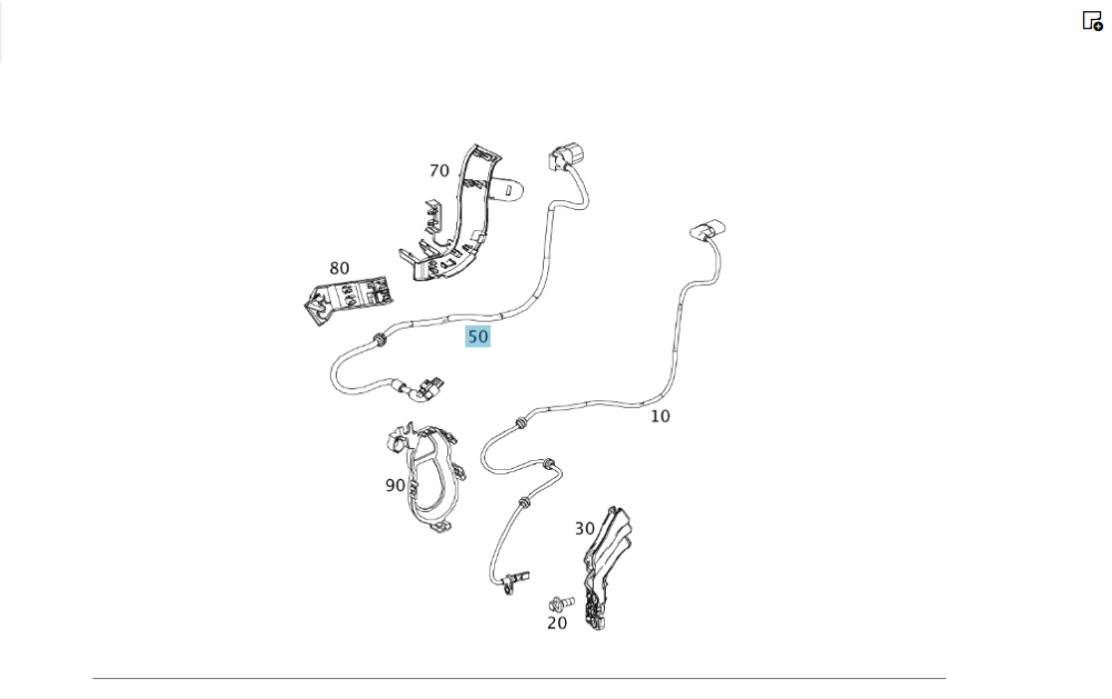 Mercedes-Benz  A2465401305 Проведення на моторчик гальма стоянки праворуч CLA Shooting Brake X117 CLA C117 GLA X156 A-class W176 B-class W242 B-class  Одесса - изображение 2