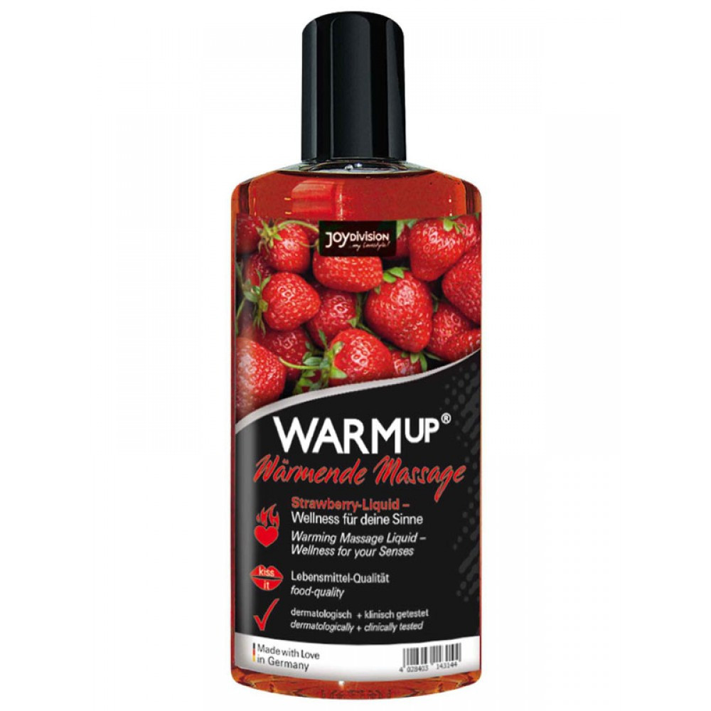 Разогревающее съедобное массажное масло WARMup Strawberry, 150 мл Sex Aura Киев - изображение 2