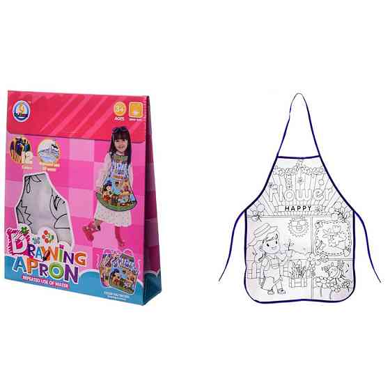 Дитячий набір для творчості "Drawing Apron" Z185-10G, фломастери змиваються водою Вінниця