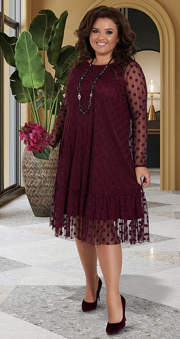 Свободное платье с сеточкой (42) Киев - изображение 2