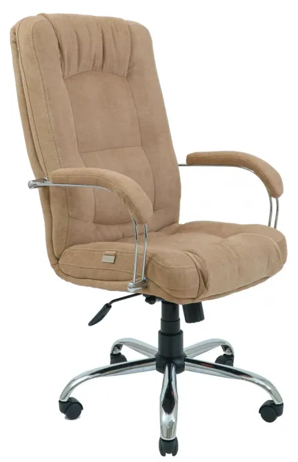 Офісне Крісло Керівника Richman Alberto Misti Cream Хром М1 Tilt Бежевий Київ - фото 1