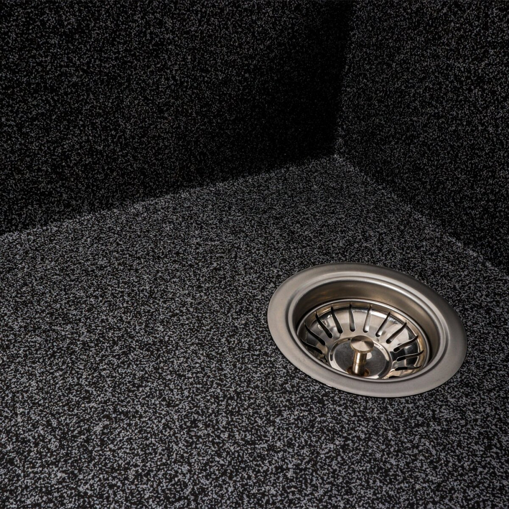 VALESO Гранітна мийка для кухні VALESO AZURIT 7950 матова Графіт Коломия - фото 10