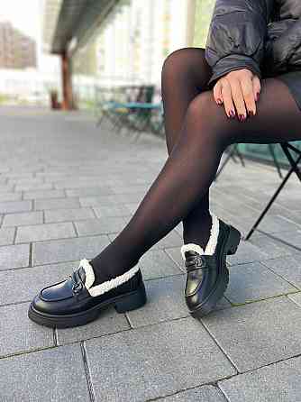 PLPS Лофери жіночі PLPS чорні натуральна шкіра низький хід 36-41 ( -1) Коломыя