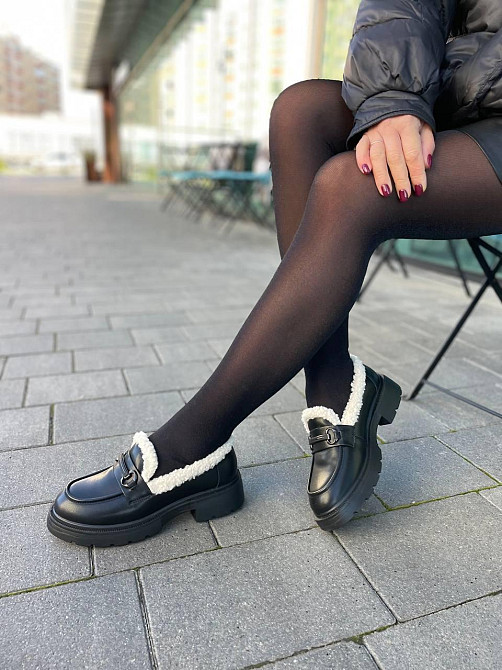 PLPS Лофери жіночі PLPS чорні натуральна шкіра низький хід 36-41 ( -1) Коломыя - изображение 3