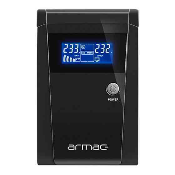 ДБЖ Armac OFFICE O/1000F/LCD, Line Interactive 1000VA/650W, 3хSchuko, USB-B LCD Metal Case (O/1000F/LCD) Киев