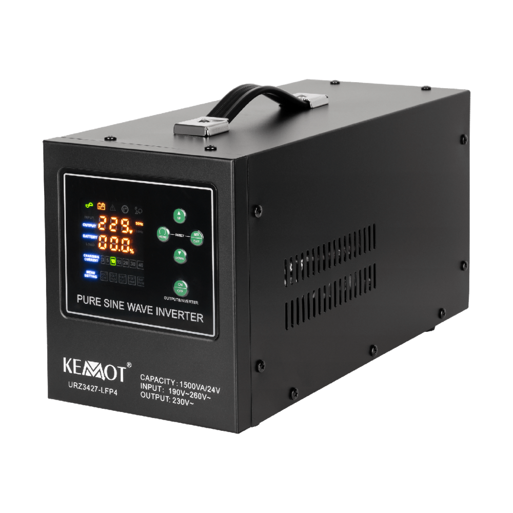 Источник бесперебойного питания Kemot PROsinus-1500 ИБП с чистой синусоидой бесперебойник 1050 Вт для котла насоса автоматики Тернополь - изображение 1