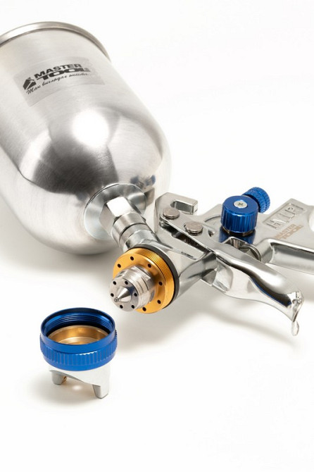 Фарбопульт пневматичний MASTERTOOL HVLP GLAZE ВАЛБ 600 мл Ø 1,4 мм круглий/плоский факел 150-220 л/хв 3-4 бар 80-8905 Коломыя - изображение 3