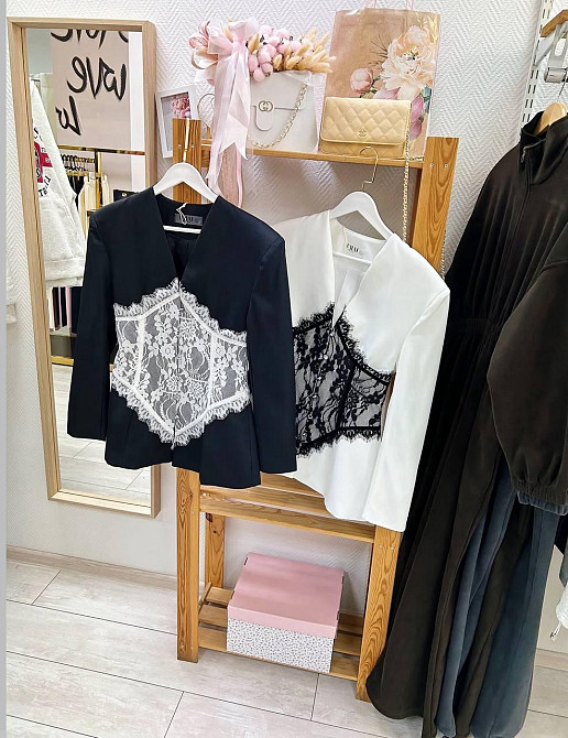 Жіночий піджак з мереживним гіпюром Одеса - фото 2