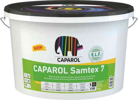 Інтер'єрна шовковисто-матова високоякісна латексна фарба Caparol Samtex 7 E.L.F. B3 прозорий 9.4 л Киев