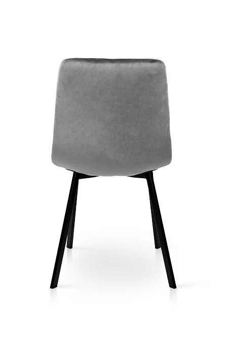 Стілець Некст, чорний/велюр сірий Київ - фото 4