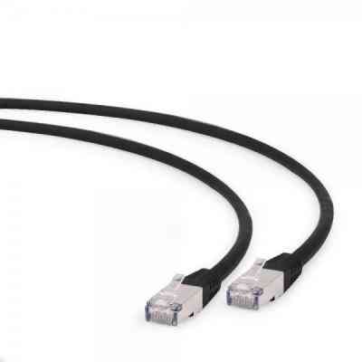 Патч-корд 0.5м S/FTP Cat 6A CU LSZH black Cablexpert (PP6A-LSZHCU-BK-0.5M) Вінниця