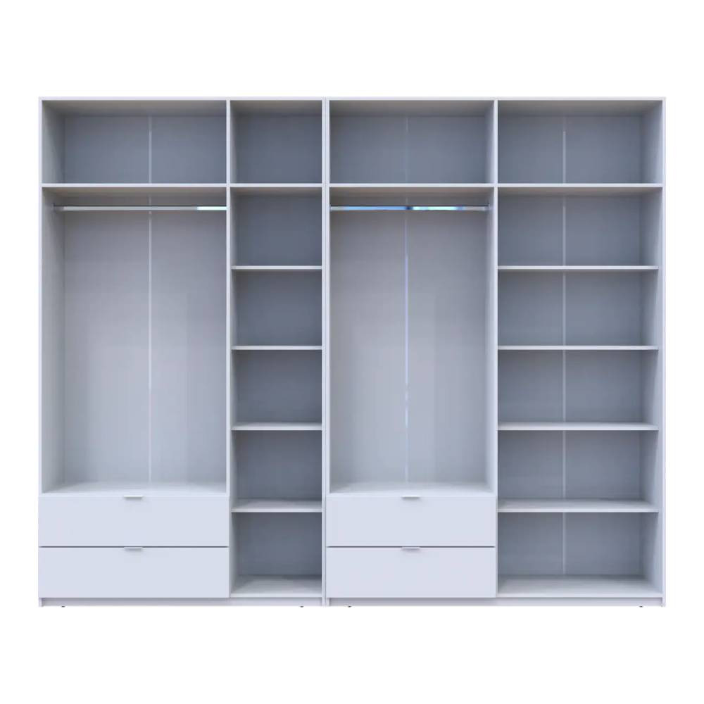 Шафа для одягу Doros Лукас Біла 3+4 ДСП 295х50х240 DRS-011687 (42005122) Львів - фото 5