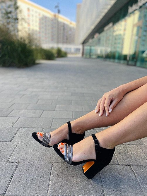 LIRIO Босоніжки жіночі LIRIO L082/9510-52 чорний/срібні (літо, замша натуральна) (3620) Коломыя - изображение 7