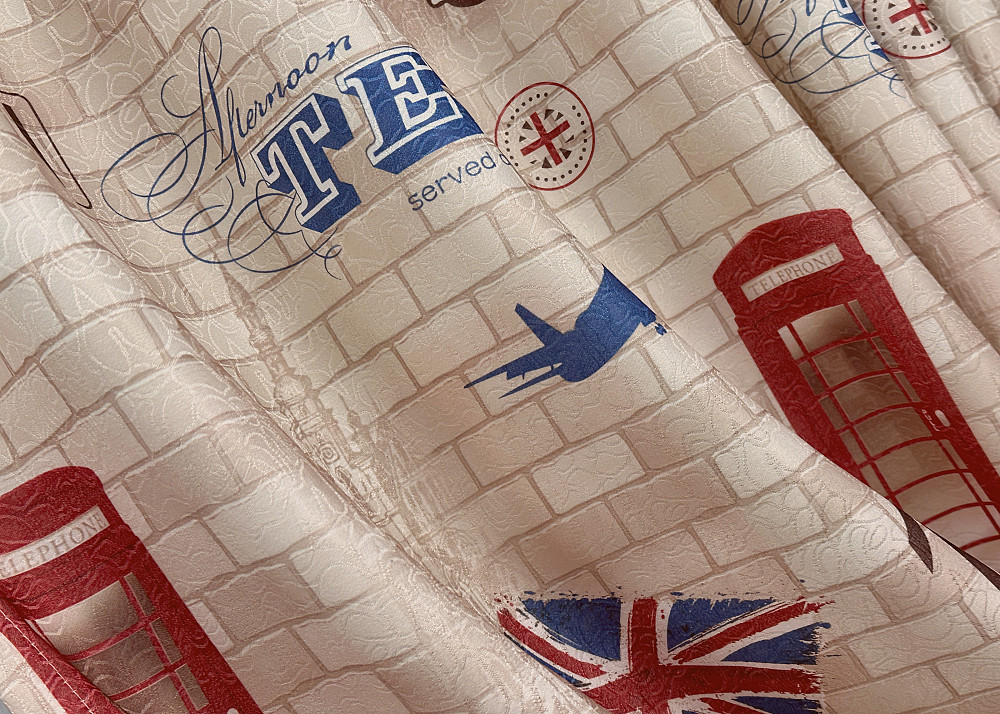 Шторна тканина, фотоштори з різнокольоровим принтом, колекція "Лондон" колір різнокольоровий 914ш Київ - фото 1