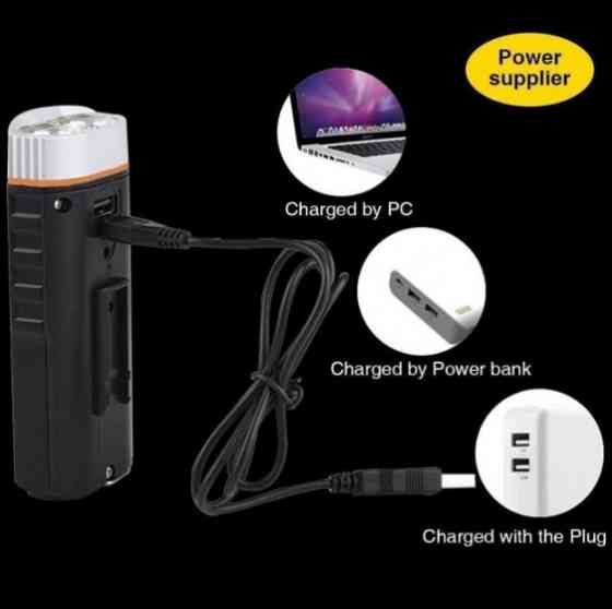 Велофара 3 в 1 PowerBank UltraFire Multifunctional Bicycle Light M48A Винница