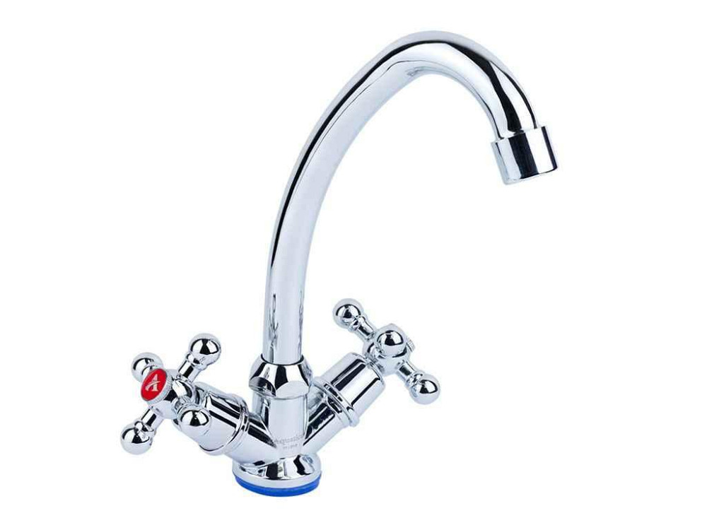 Смеситель QM 1/2 для кухни эконом на гайке (9783100) (2шт в упак) ТМ AQUATICA Solmir Киев - изображение 2