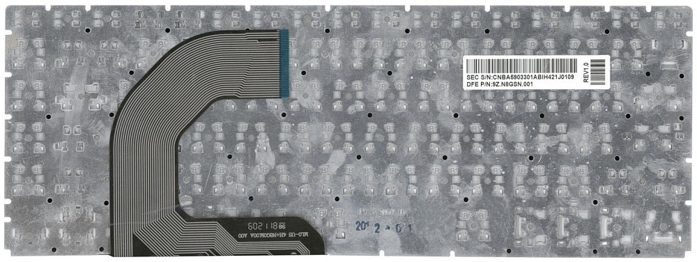 Клавиатура для ноутбука Samsung (Q470) White, (No Frame), RU Винница - изображение 3