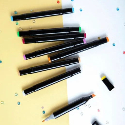 Маркери sketchmarker для малювання 60, Професійні двосторонні маркери, Маркер з подвійним наконечником EW-25 Львів - фото 9