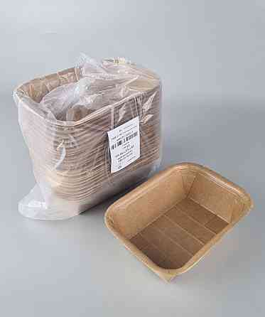 Лоток з харчового картону "KRAFT" 600 мл 187 *137*50 (25 шт) Харків