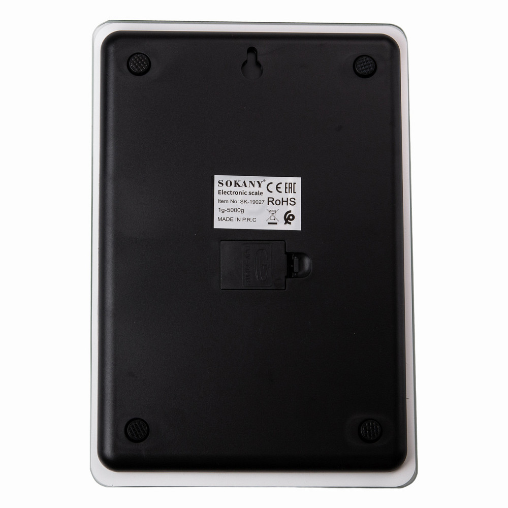 Ваги для кухні Sokany до 5 кг електронні на батарейках Зелені Lugi SK-19027GR Коломия - фото 3