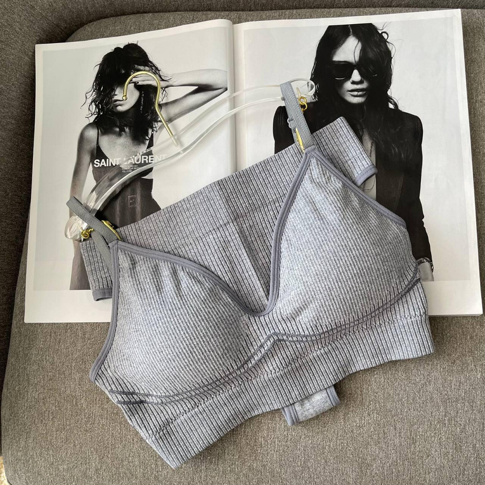 Комплект жіночої білизни з бразильянами сірого кольору розміру one size Київ - фото 1